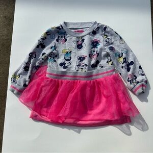 Gray and Pink Disney Character Dress